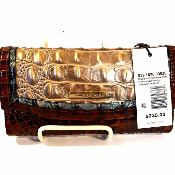 Brahmin Moonscape Portia Checkbook Wallet - Picture 1 of 3